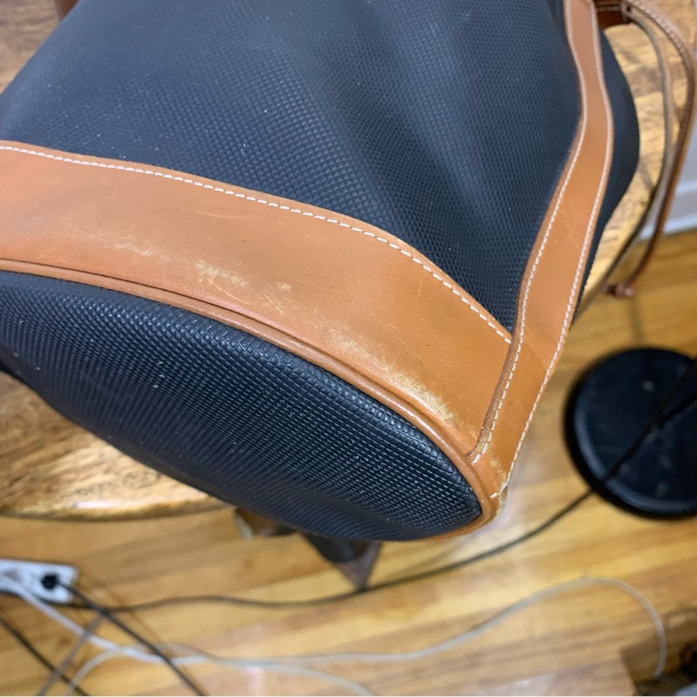 Longchamp Black and Brown Crossbody Bag - Picture 9 of 11